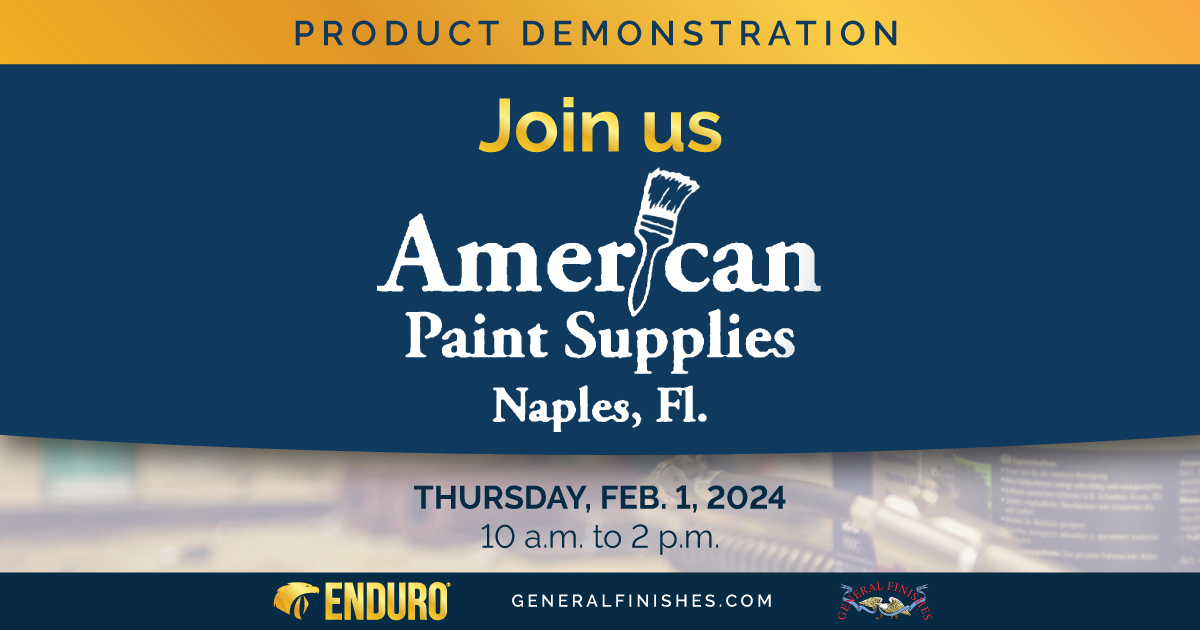 Pro Day at American Paint Supplies Inc. General Finishes University