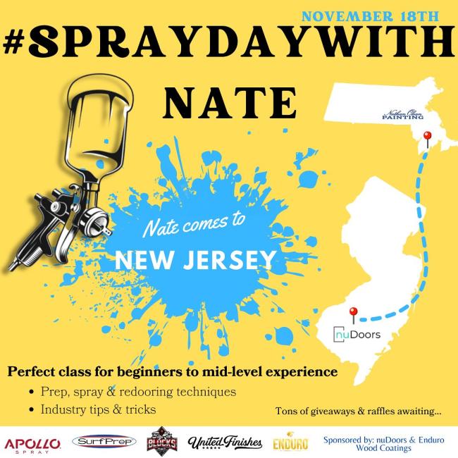 #SPRAYDATEWITHNATE at nuDoors in Berlin Township NJ