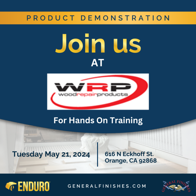 General Finishes Hands On Demo and Training in Orange, CA on May 21, 2024