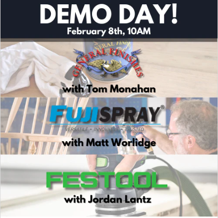 Demo Day at Woodcraft of Appleton/Fox Cities Feb 8 2025