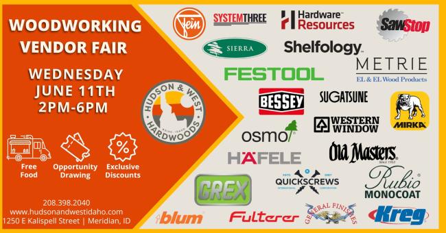 Hudson & West Hardwoods Woodworking 2025 Vendor Fair