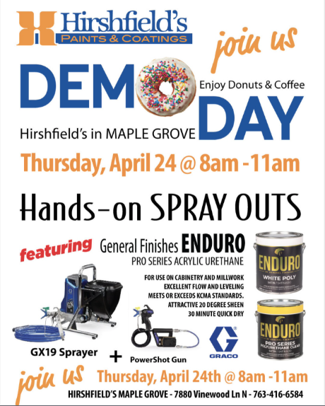 Hirshfield's Demo Day Maple Grove, MN April 24, 2025